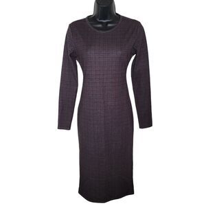 Zara long sleeve plaid bodycon dress size Medium